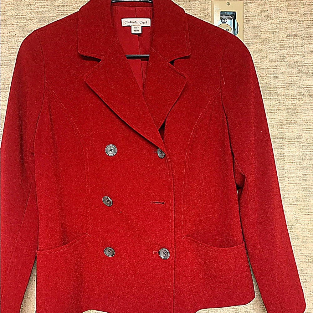 Cold water creek red blazer